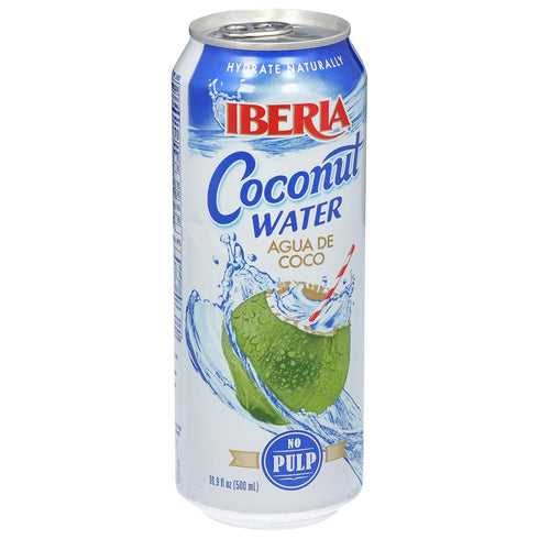 16.91 Oz (Pack 24) Iberia Coconut Water, No Pulp, Fl