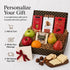 Capalbo's Packaging Fruit & Cheese Snacker's Gift Box | Fruit & Cheese Gift Boxes w/Sharp White Cheddar, Fresh Fruits