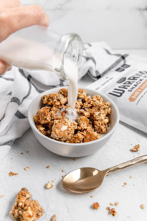 9 BeeFree Warrior Mix Gluten Free Granola - Chunky Granola Bites | Paleo, Low Carb, Grain Free, Preservative Free, Oat