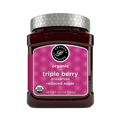 Grandma Hoerner's Organic Preserves, Triple Berry, 12.5 oz