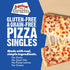 Against The Grain Frozen, 6oz Uncured Pepperoni Pizza Singles, Gluten-Free, Grain-Free, Seed Oil-Free, Single Serve