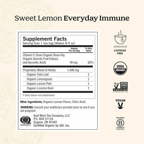 Immune Pack 16 Pack (3 Packs) Immunity Set Immune, Yogi Tea Support Tea Variety - Bags per - Support Sampler - Sweet