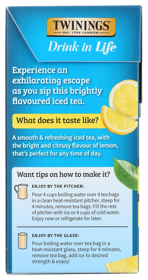 72 Count Twinings, Tea Iced Lemon