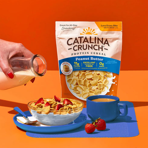 11g 8 oz. (Pack 2) Catalina Crunch Protein Cereal - Sugar Free Breakfast Cereal with of Protein - Excellent Source
