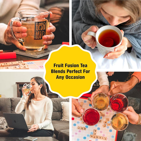 25 2.5 oz Tiesta Tea - Strawberry Kiwi Herbal Tea, Loose Leaf, Strawberry Hibiscus Kiwi Fruit Tea, Premium