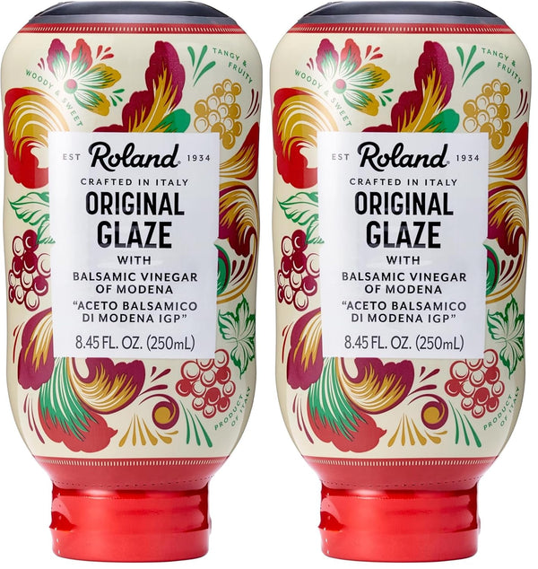 Roland Foods Balsamic Vinegar Glaze of Modena, Specialty Imported Food, 8.45-Ounce (Pack