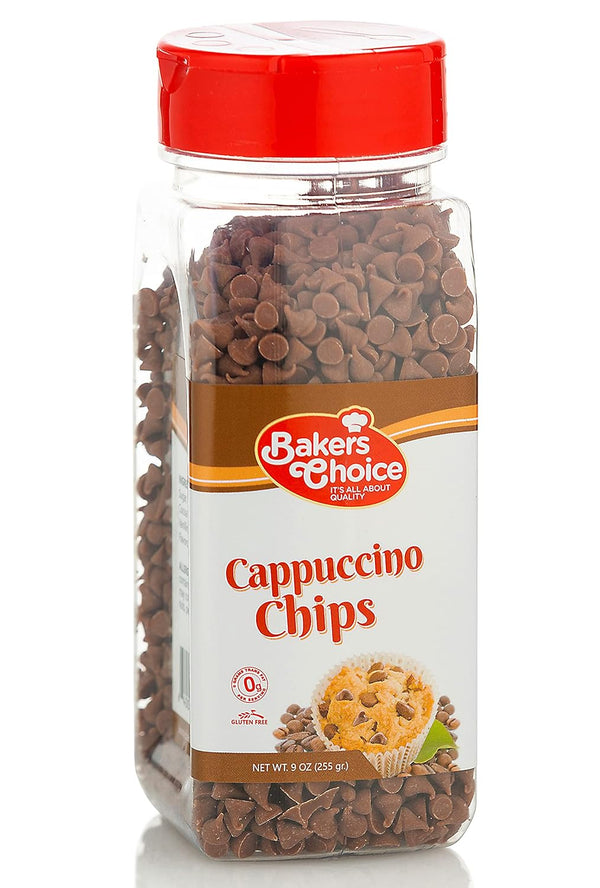 Baker's Choice Cappuccino Flavored Chocolate Chips - Dairy Free, Kosher - 9 oz. -