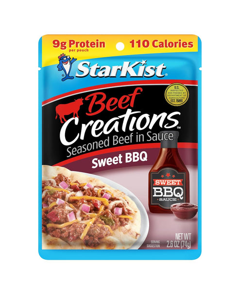 StarKist Beef Creations Sweet BBQ, 2.6 oz Pouch