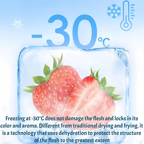 GXXDMZAQ 7.05oz Premium Freeze Dried Strawberry Slices in Resealable Jar | | No Sugar Added, Non-GMO, Vegan Snacks |