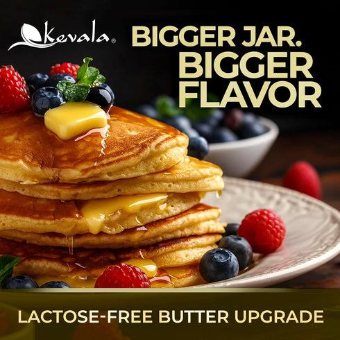 17.6 oz Kevala Ghee Clarified Butter - Made with Grass Fed Cow's Milk, Casein-Free and Lactose-Free Substitute