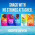 3.5oz Pack 5 SkinnyDipped Salted Caramel Cashews, Healthy Snack, Plant Protein, Gluten Free, Resealable Bags