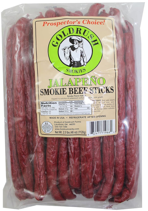 Gold Rush Farms Gold Rush Jalapeno Beef Sticks 2.5 lb. Bag