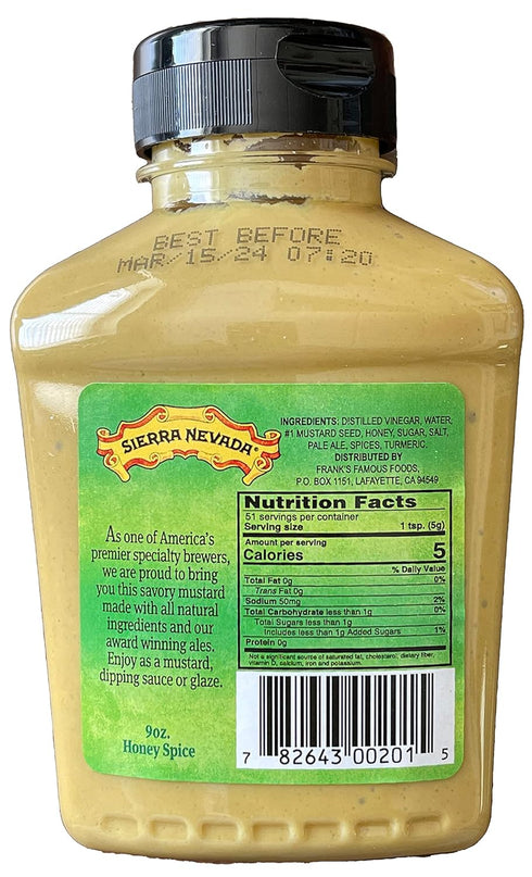 SIERRA NEVADA 9 Oz 6 pack Mustard Pale Ale and Honey Spice, Squeeze Bottle