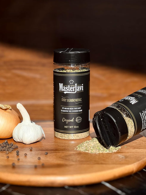 12 oz MasterJavi Original All-Purpose Dry Seasoning Blend Bold Flavor for Meat, Veggies, BBQ, Grilling, Smoking