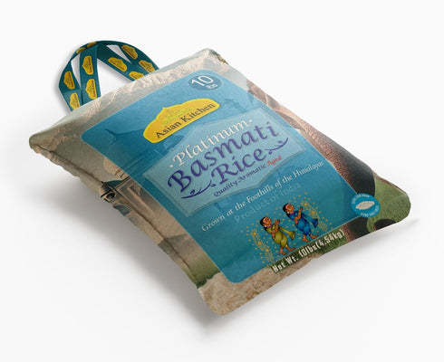 10lbs (4.54kg) Asian Kitchen Platinum White Basmati Rice Extra Long Aged ~ All Natural | Gluten Friendly | Vegan |