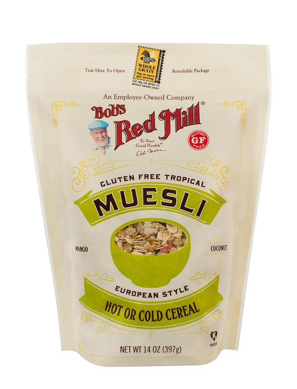 Bob's Red Mill Gluten Free Tropical Muesli, 14oz (Pack of 1) -
