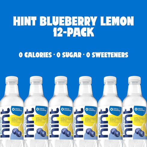 4-Flavor Pack 16 Oz (Pack 12) Hint Fruit-Infused Bottled Water, White Variety - Sugar Free Flavored Water with Zero