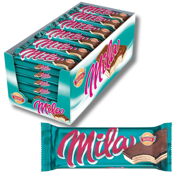 Sedita MILA - European Czech & Slovak Wafers Milk Cream with Chocolate BOX-QTY