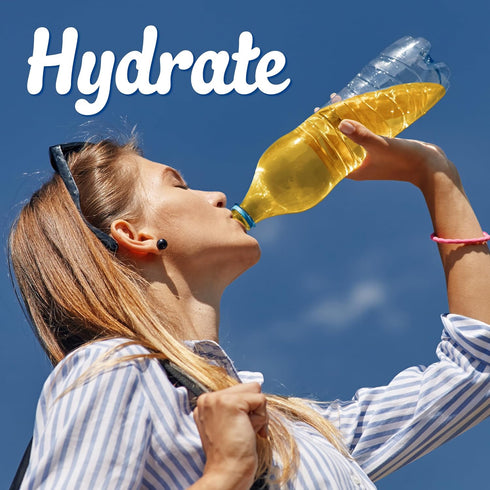 10 Packets, 0.9 oz Crystal Light Drink Mix with Caffeine, for Convenient On-the-Go Flavorful Hydration, Citrus Natural