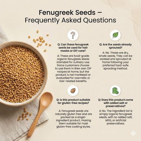 5 lbs. SPICY PANTRY Fenugreek Seeds Non-GMO, Gluten Free, Whole Methi Seeds Raw Fenugreek for Cooking, Sprouting, Methi