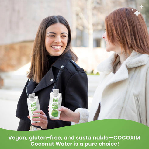 11 oz (Pack 12) 100% COCOXIM Ready to Drink Pure Coconut Water - of | Zero Added Sugar| Natural & Fresh