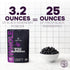 3.2 3.2 Jungle Powders Freeze Dried Strawberries Organic USDA Certified Strawberry Slices Ounce Bag + Whole Black