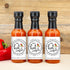 Best Day Ever Spot 1.7oz (Set 12) One Hot Couple Sauce Gifts, Mini Bottles, Wedding Favors, Custom, Labels