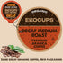 30% 40 Count EKOCUPS Organic Swiss Water Decaf Medium Roast Coffee Pods, More Coffee Per Cup, Fair Trade Decaffeinated