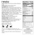 I WUGU 2-Pack 19.25 oz Walnut Black Soybean Sesame Powder, Plant-Based Meal Replacement, Healthy Breakfast Instant