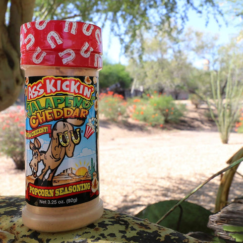 ASS KICKIN' Jalapeno Cheddar Popcorn Seasoning - Great for Gourmet Popcorn or Chicken Wings