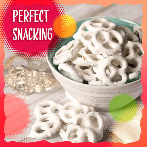 2-Pound Vanilla Yogurt Covered Pretzels | Bag | Salted Pretzels in Sweet Vanilla Yogurt