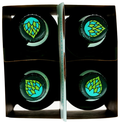 H2OPS (4 Pack) Hop Water - Original Bottle - Zero Calorie, NA Beer, Craft Brewed, Premium Organic Hops, Lightly