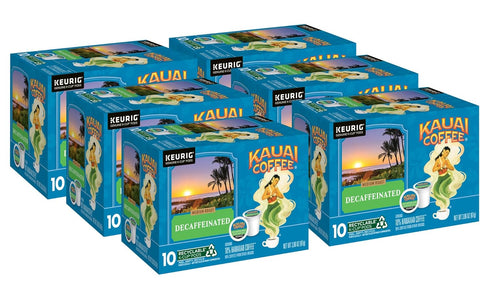 Kauai Coffee K-Cup Pods for Keurig Brewers Arabica Coffee, 10% Hawaiian Medium