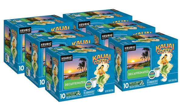Kauai Coffee K-Cup Pods for Keurig Brewers Arabica Coffee, 10% Hawaiian Medium