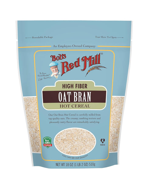 Bob's Red Mill Oat Bran, 18oz (Pack of 1) - Non GMO,