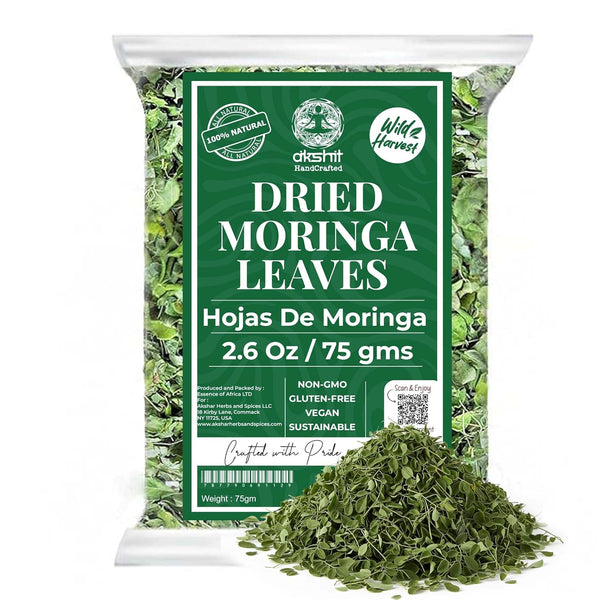 Moringa Leaves-2.6oz, Dried From Fresh Green Moringa Oleifera Leaves, Hojas De MoringaSecas,