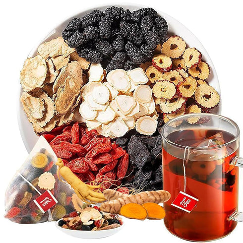 WUEOCU 30bags (30bags) Turmeric Kidney Tea Formula Ginseng Eight Treasures, Turmeric Kidney Tea Formula, Nnatural