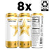 12oz (8 Pack) Rockstar Energy Drink, Sugar Free, Sleek Cans
