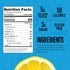 10 Packets, 5g 50 LonoLife Refreshing Protein Sips Lemonade Drink Mix, Single Serve Collagen Protein, Calories