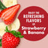 V8 8 OZ (Pack 6) +ENERGY Strawberry Banana Energy Drink, Made with Real Vegetable and Fruit Juices, FL Can