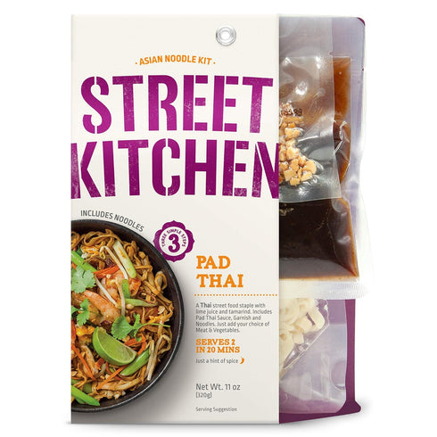Passage Foods Street Kitchen Pad Thai Noodle Scratch Kit, NON-GMO, & BPA