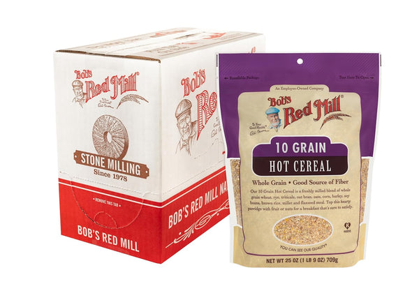 Bob's Red Mill 10 Grain Hot Cereal, 25oz (Pack of 4)- Whole