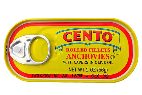Cento - Rolled Fillets Of Anchovies With Capers In Olive Oil, (10)-