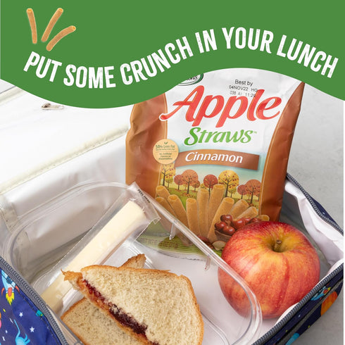 1 Oz (Pack 24) Sensible Portions Garden Veggie Snacks - Veggie Straws, Snack Size, Apple Cinnamon
