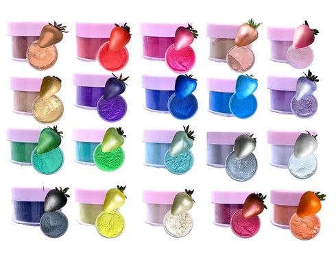 4 100% Edible Luster dust, for cake decoration, dusting powder Metallic Food paint grams Food grade edible Kosher