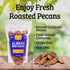 2 lb Almond Brothers Cinnamon Roasted Pecans - Bag - Hand Crafted Cinnamon Candied Pecans - Gluten-Free, Non-GMO