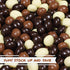 2 Lbs Gourmet Chocolate Covered Espresso Beans Medley by Its Delish, Bulk Bag Mix of Dark, Milk & White Chocolate
