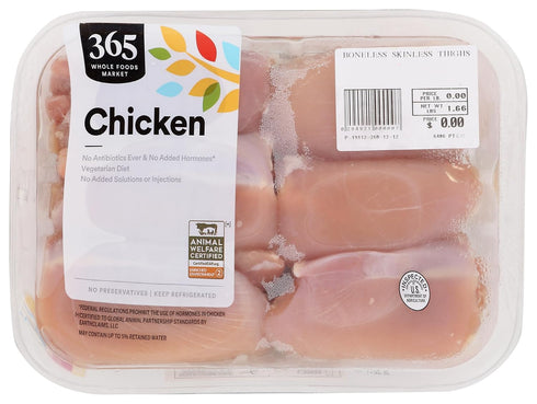 365 by Whole Foods Market Boneless Skinless Chicken Thighs