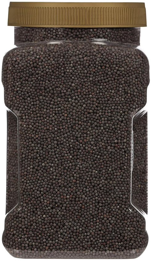 42oz (2.7lbs) 1.22kg Rani Black Mustard Seeds Whole Spice (Kali Rai) Bulk PET Jar ~ All Natural | Gluten Friendly |