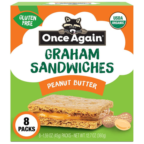 Once Again Peanut Butter Crackers Graham Sandwiches - Gluten Free Graham Crackers